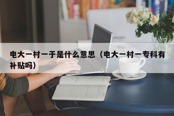 电大一村一于是什么意思（电大一村一专科有补贴吗）