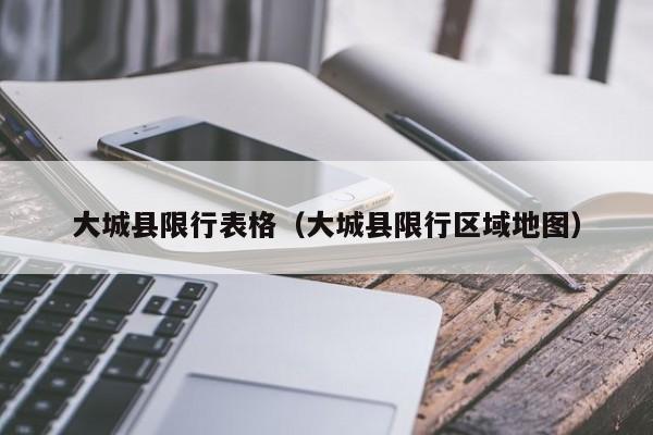 大城县限行表格（大城县限行区域地图）